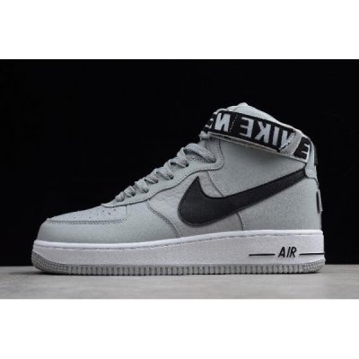 Nike Air Force 1 High Açık Gümüş / Siyah Kaykay Ayakkabı Türkiye - WLPZK0LR